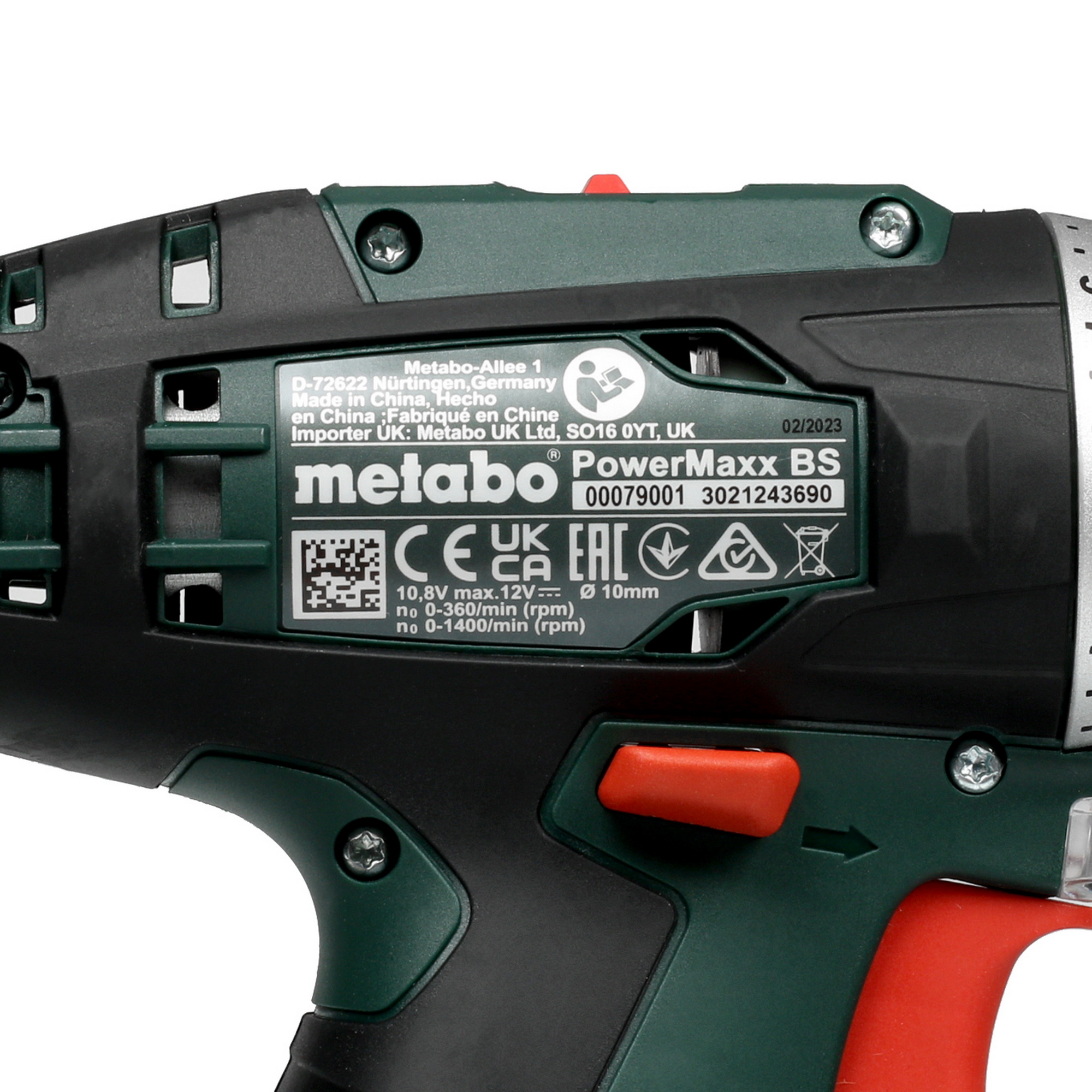 Дрель-шуруповерт Metabo PowerMaxx BS Basic 10.8/12V 8172097 STDN-0068911 - Вид №3