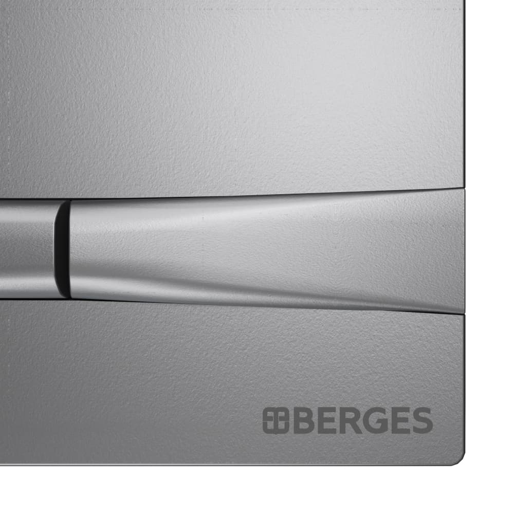 040252 Инсталляция BERGES для скрытого монтажа NOVUM с кнопкой F2 матовый хром  Berges NOVUM F5  - Вид №3