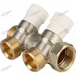Коллектор 3/4" STOUT с вентилями на 2 выхода 3/4"ЕК SMB6851343402