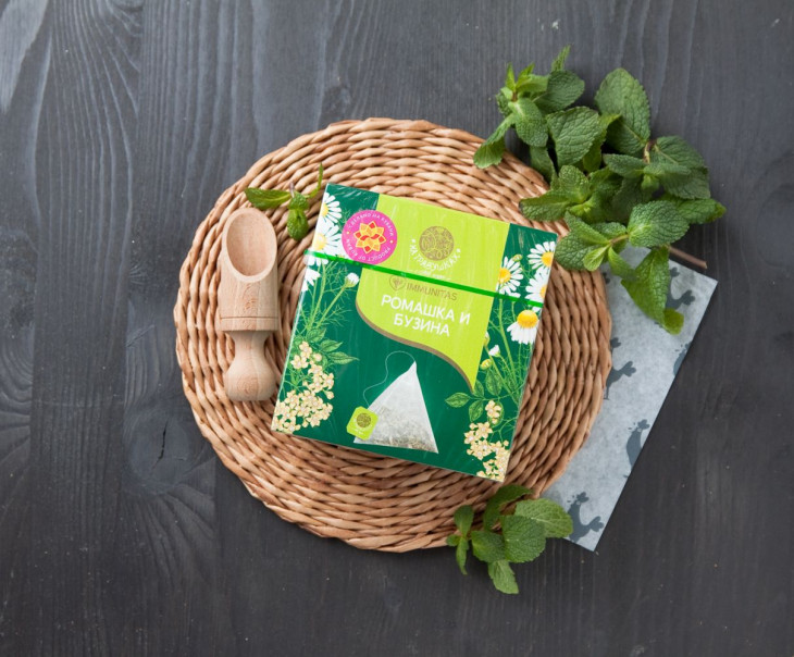 8573 Напиток чайный Ромашка и бузина Вкусляндия 
