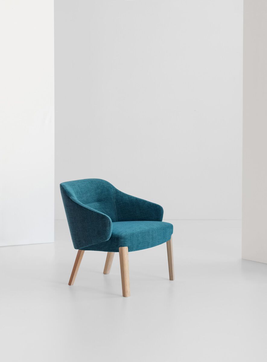 Тканевое кресло с подлокотниками Potocco Concha ARCH-00015341 - Вид №1