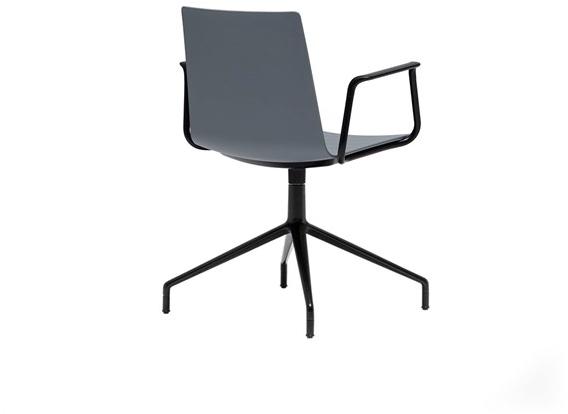 Andreu World 5-спицевый стул с подлокотниками на колесиках Flex high back So1644 - Вид №9