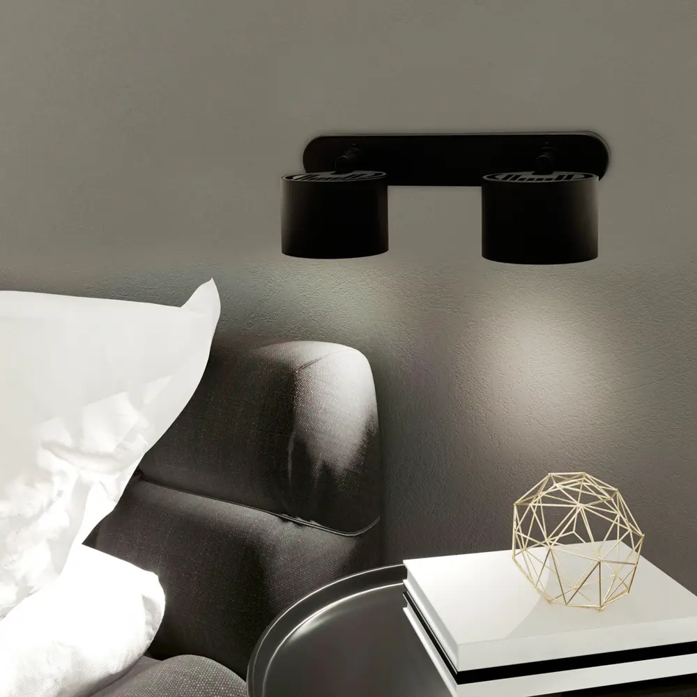 Спот поворотный под лампу Feron ML212 2 лампы GX53 цвет черный STLM-2058289 - Вид №1