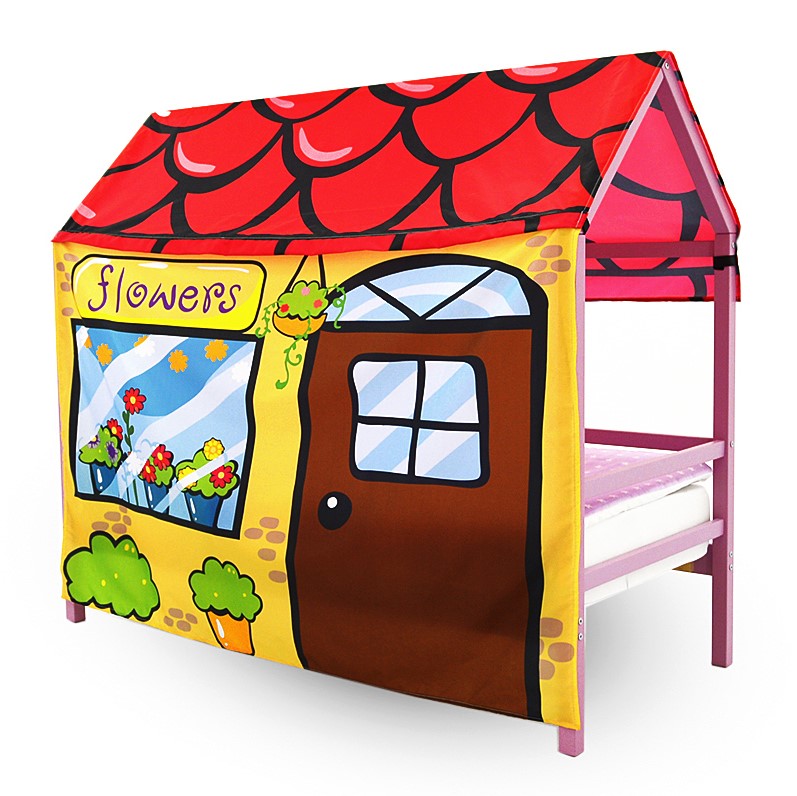 Накидка для кровати-домика Svogen игровая "Цветочный ларек" БЕЛЬМАРКО  00-3873222 Желтый Santreyd  - Вид №1