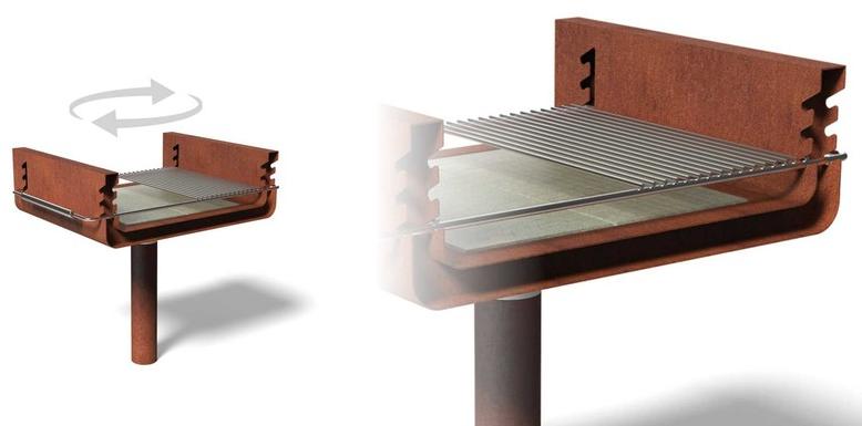 Metalco Corten ™ барбекю sun-id-1376443 - Вид №1