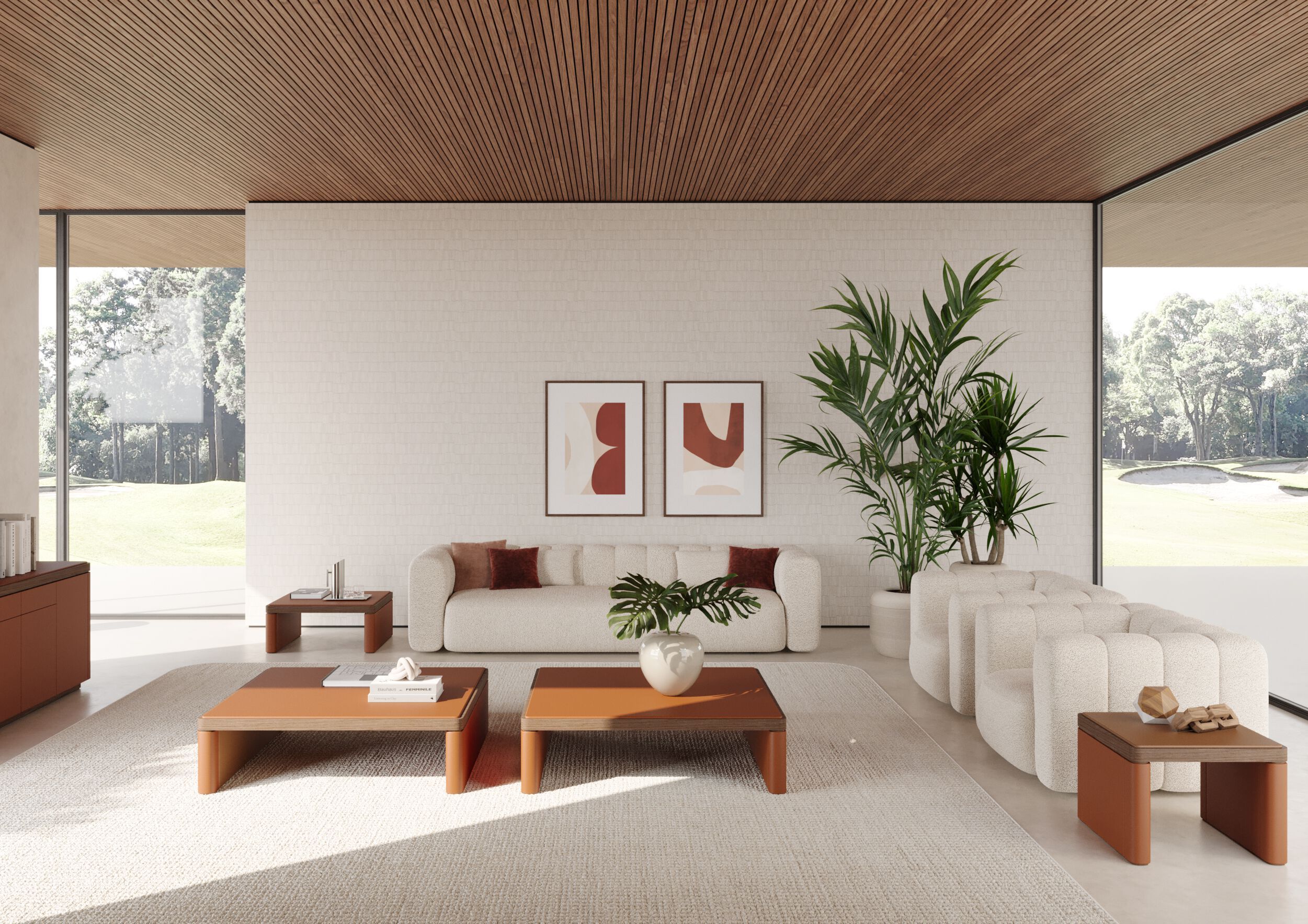 Квадратный кожаный журнальный столик PROF Flow ARCH-00043732 - Вид №16