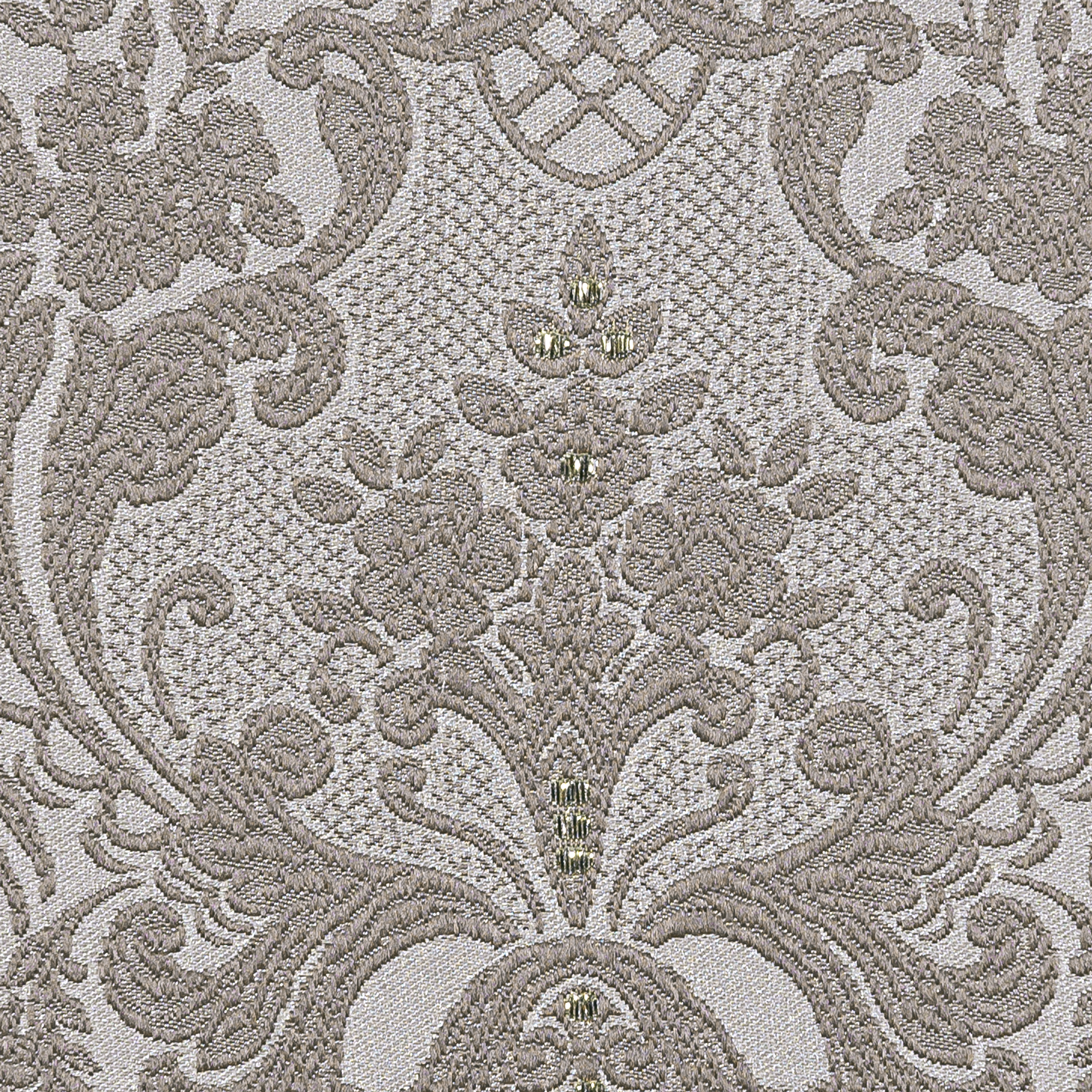 AMORE MIO Штора «Стамбул» золотая с вензелями для спальни 160х260 см 82009507 STLM-0017197 - Вид №2