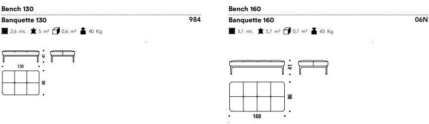 Moroso Мягкая скамья Modernista sun-id-1383855 - Вид №2