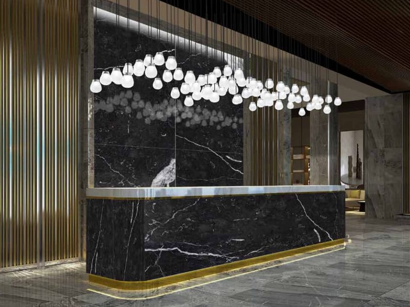 Светодиодный подвесной светильник из муранского стекла Euroluce Lampadari GOCCE LINEAR ARCH-00126855