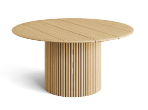 Круглый стол из тикового дерева