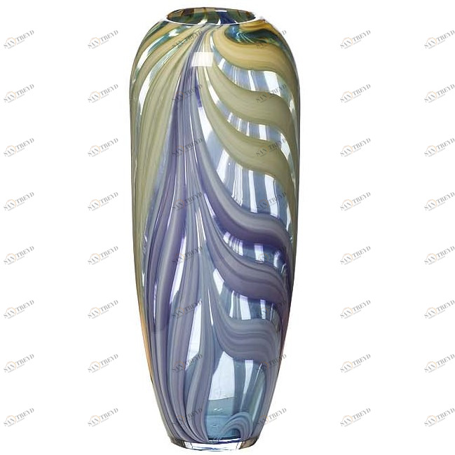 Ваза стеклянная фиолетовая 35 см от Garda Decor GARDA DECOR - 033976 Фиолетовый 