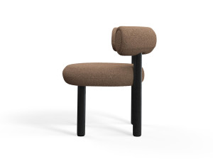 Тканевый мягкий металлический стул