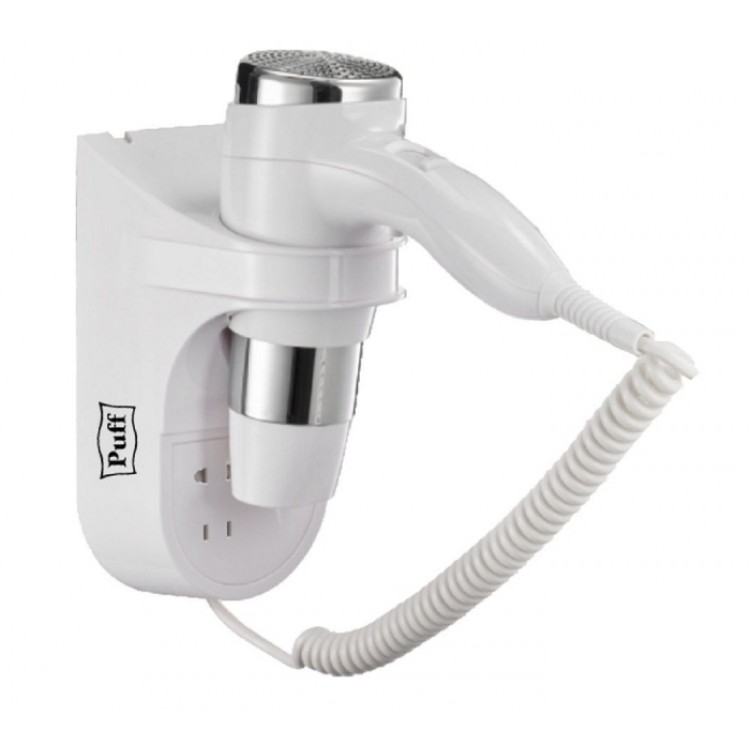 1600B Puff Фен настенный Пластик ABS Puff 1600B Белый белый 