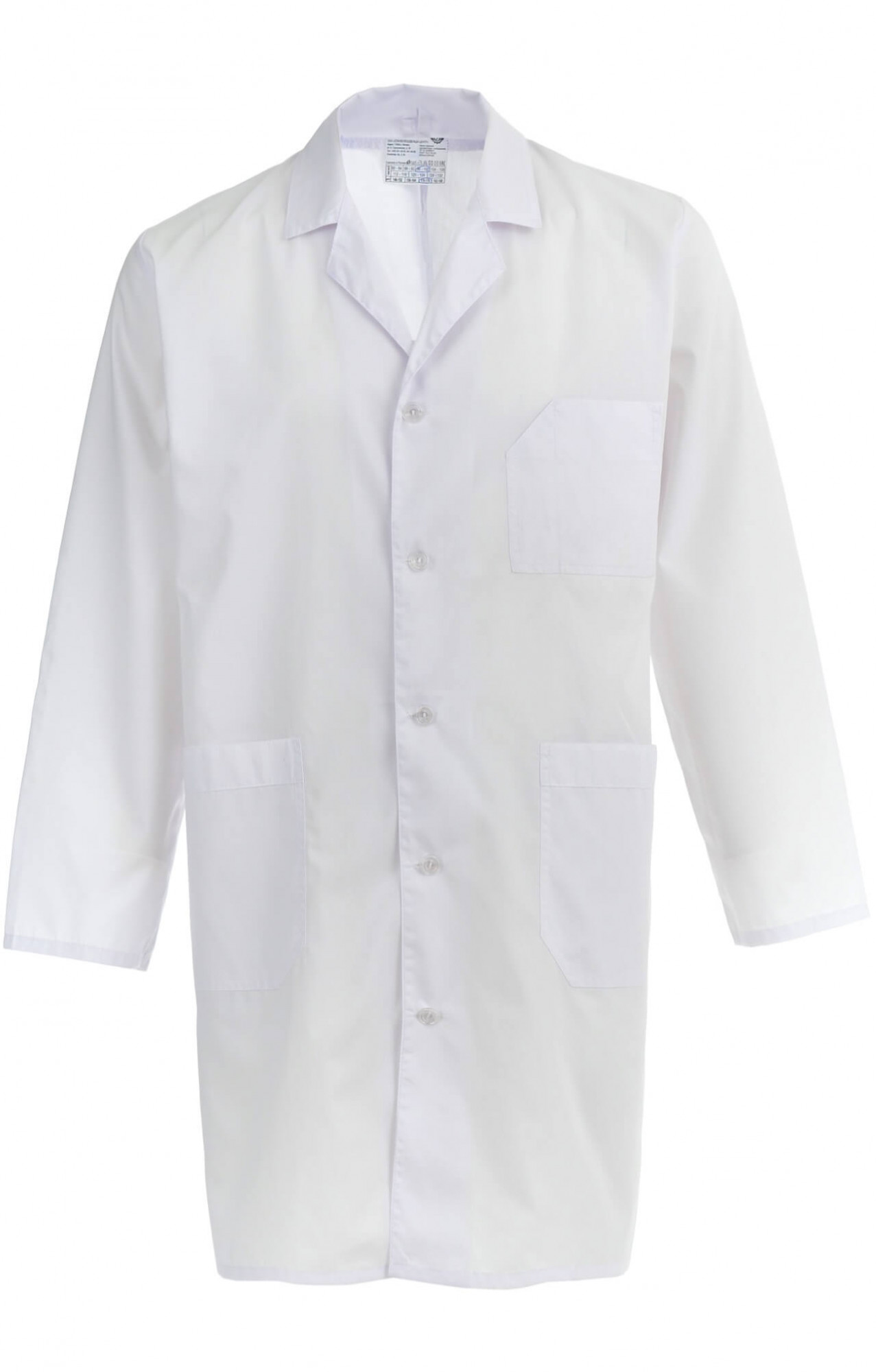 66245 Халат "Сервис" мужской белый  Медицинская одежда  размер 48-50/170-176 Спецодежда 