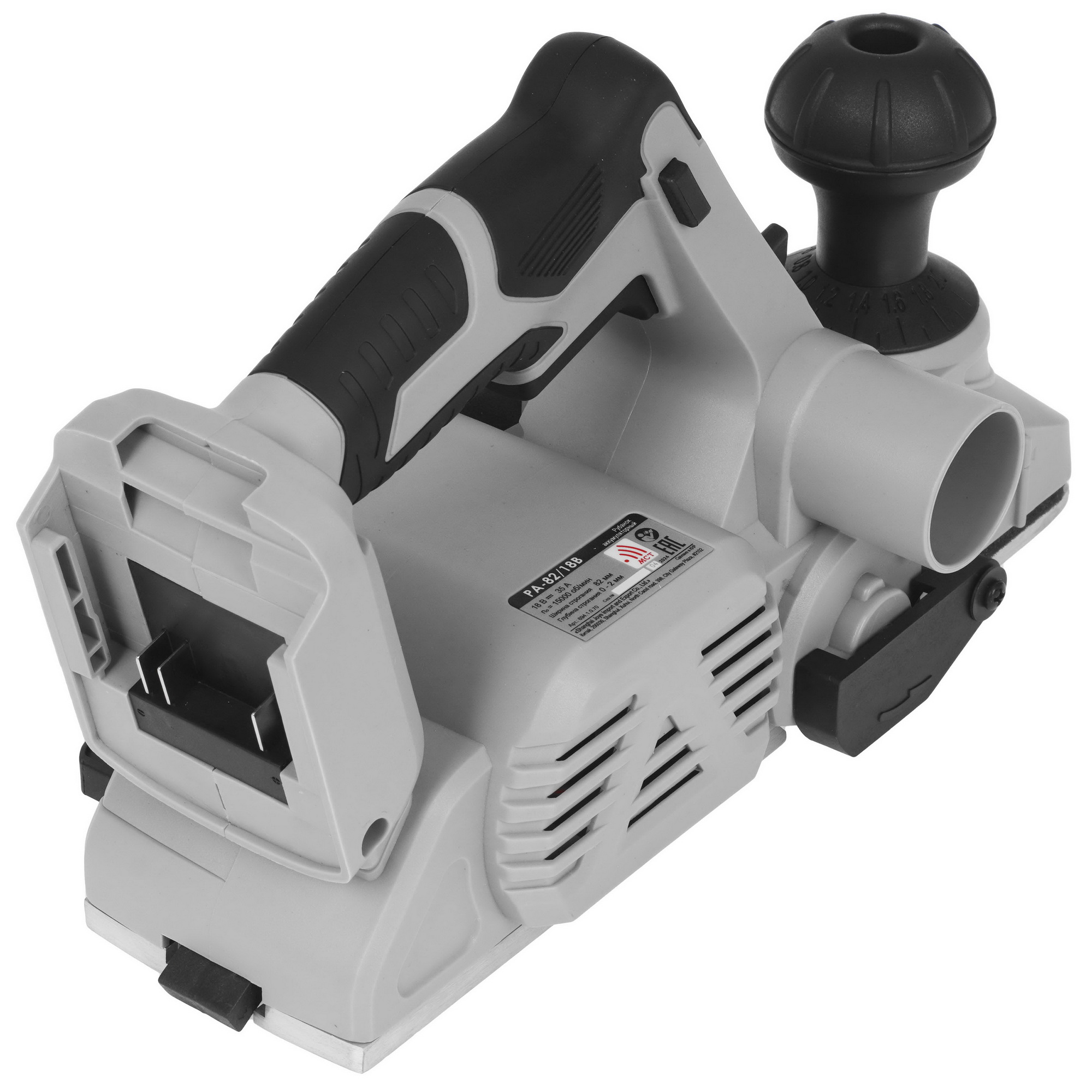 Электрорубанок ИНТЕРСКОЛ РА-82/18В АПИ 18V  , Без ЗУ 9029484 STDN-0066220 - Вид №1