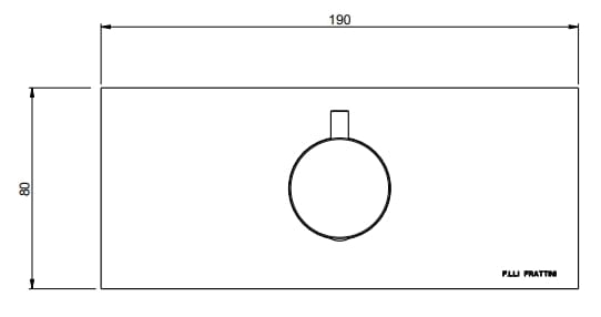 Встраиваемый гидропрогрессивный смеситель для душа с одним отверстием Rubinetterie Frattini отдельная эстетика ARCH-00115010 - Вид №10