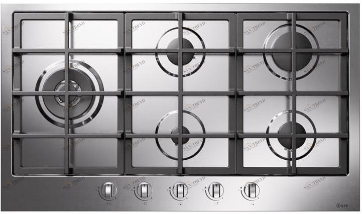 Газовая встраиваемая плита из нержавеющей стали Pro line Hcl90sck Santreyd 