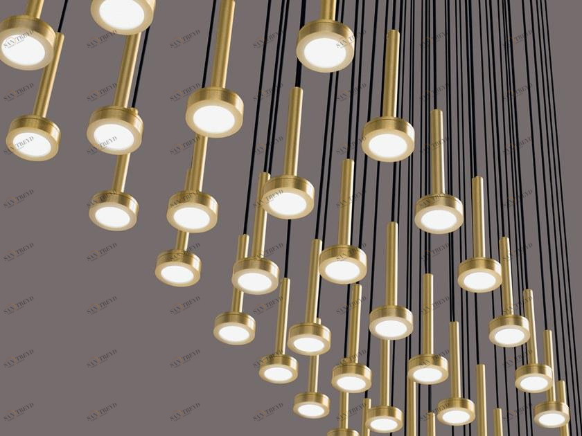 Euroluce Lampadari Металлический светодиодный подвесной светильник sun-id-1373357