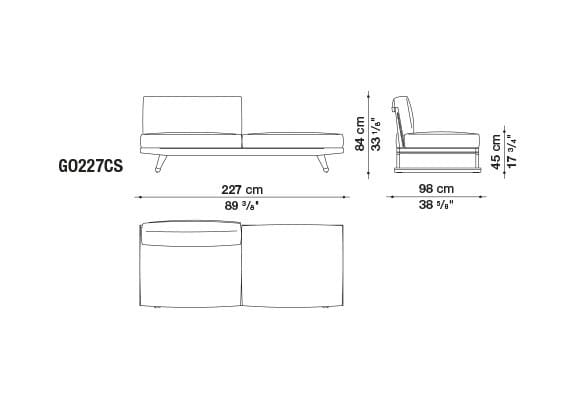 Ткань сад диван с полуостровом B&B Italia Outdoor Чт ARCH-00073529 - Вид №20