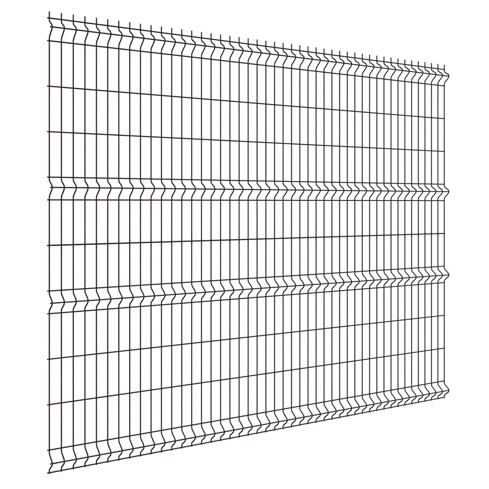 3D панель для забора Fine 2.5x2.03 м RAL 8017 коричневый 4 ребра Santreyd STLM-2202763