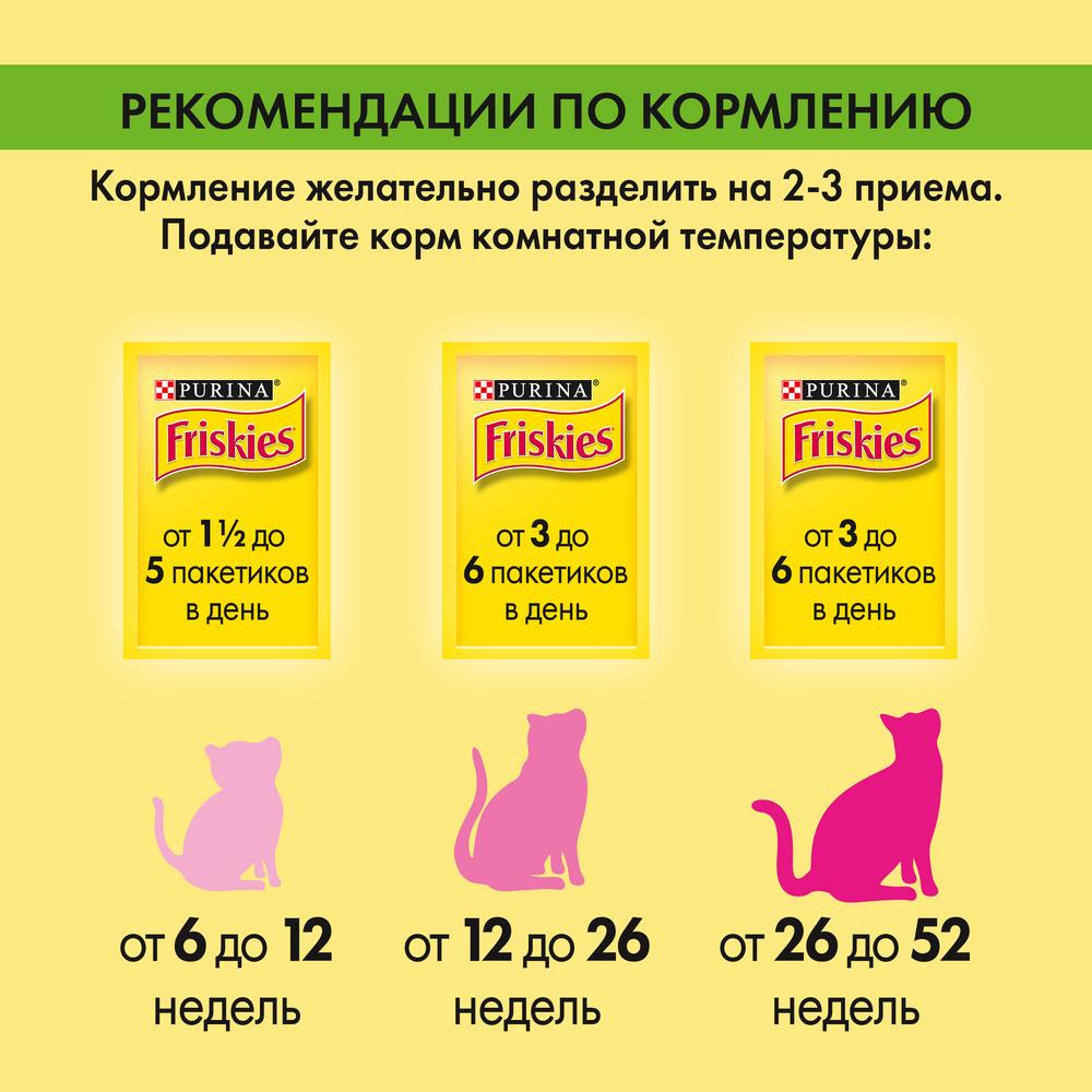 ПР0051848 Корм для котят с курицей в подливе, пауч 85 г Friskies  - Вид №6
