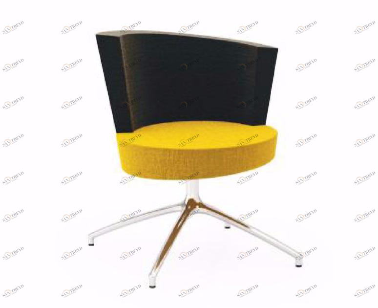 TALIN Поворотное кресло, обитое тканью с 4 спицами Elipse sun-id-1502658