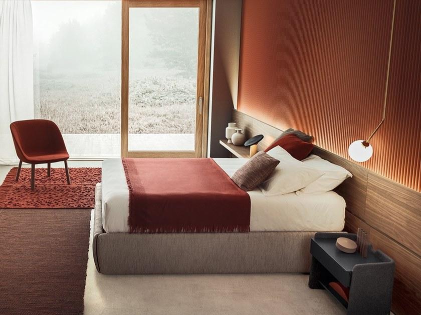 PIANCA Двуспальная кровать с обивкой из ткани sun-id-1379680 - Вид №1