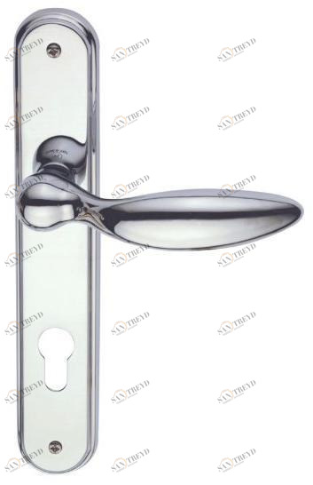 Pasini Ручка из латуни на пластине с накладкой  3290 