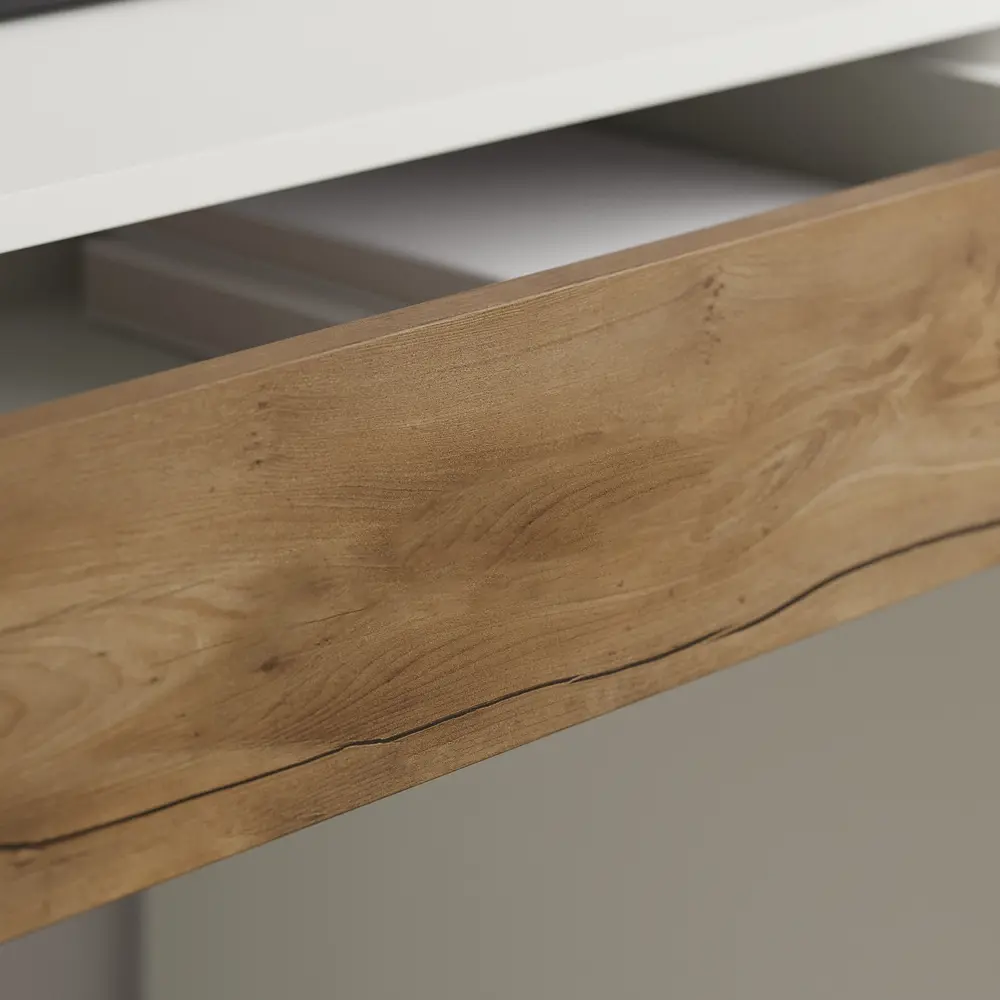 Стол письменный 110x75x50 см ЛДСП цвет белый лед/таксония Santreyd STLM-2173121 - Вид №8