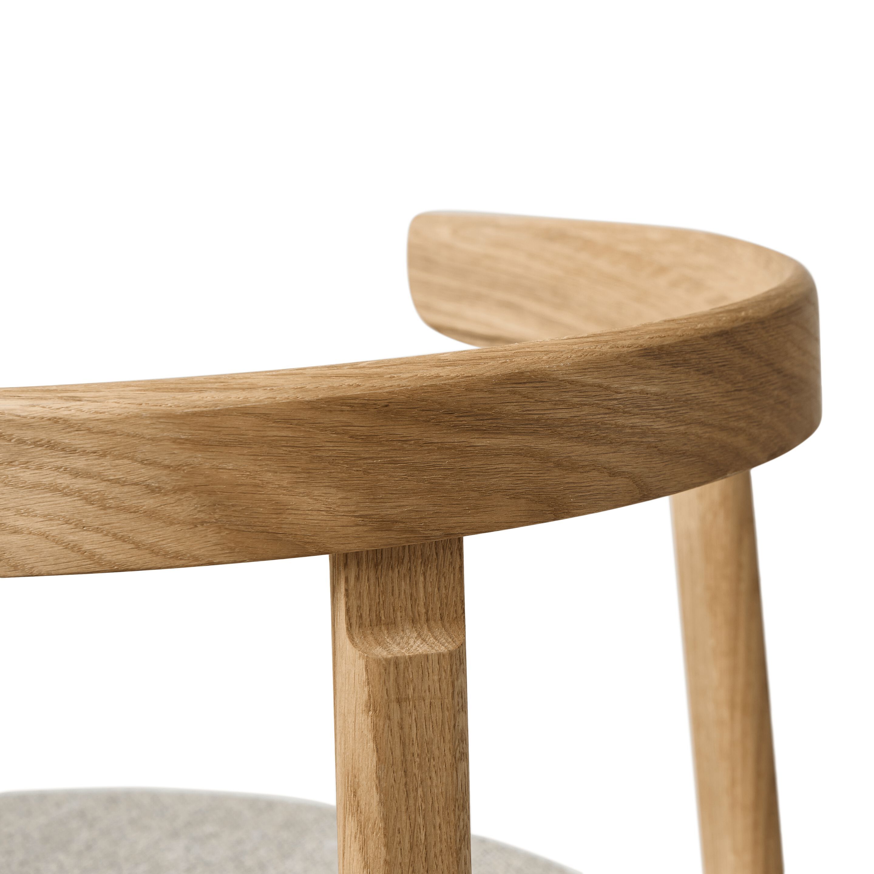Штабелируемый дубовый стул с мягким сиденьем Form & Refine Lunar ARCH-00070395 - Вид №12