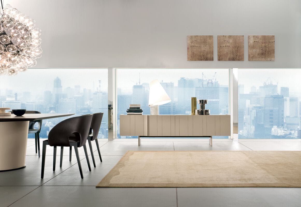 Шкаф с кожаной обивкой и распашными дверями i 4 Mariani Papier ARCH-00041691 - Вид №3