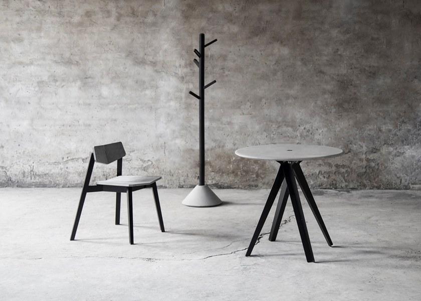 Bentu Design Бетонный стул с открытой спинкой  C212150  - Вид №5