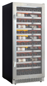 9189163 Винный шкаф Cavanova CV102-1TL серебристый