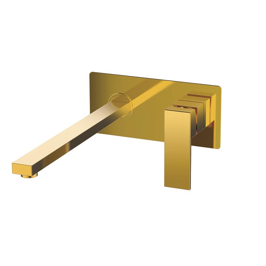 BL45020310 Bienbanyo Смеситель для раковины скрытого монтажа Bien - Детали для поверхностного монтажа - Квадрат - Золото 