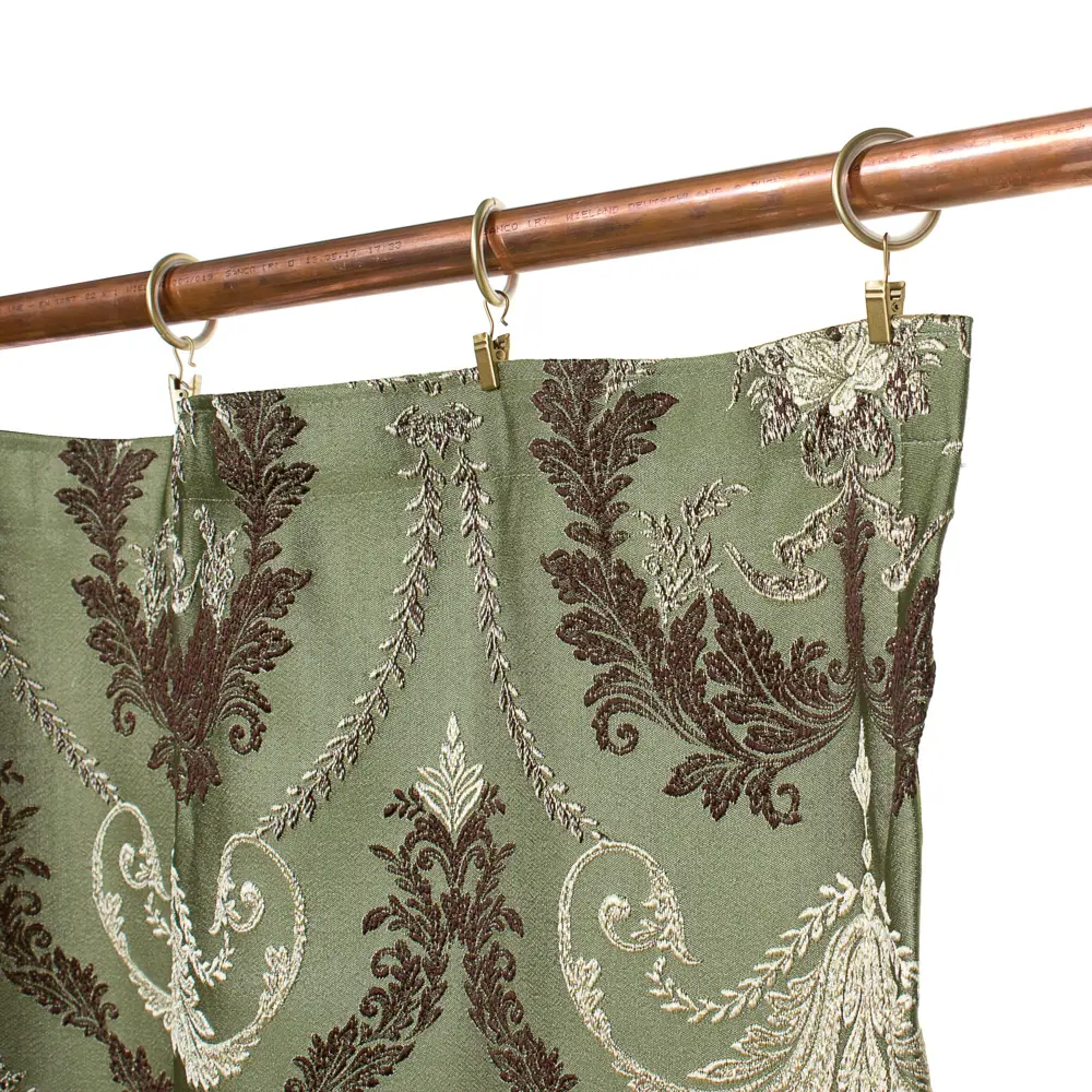 Штора на ленте «Веста» 160х260 см жаккард цвет зелёный ТОРГОВЫЙ ДОМ ТЕКСТИЛЬ STLM-2095769 - Вид №2