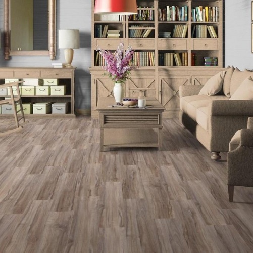 Виниловый ламинат Tarkett Lounge Acoustic Дуб с брашью (Текстурированная) 914,4х152,4/101,6 мм 1000901216 - Вид №1