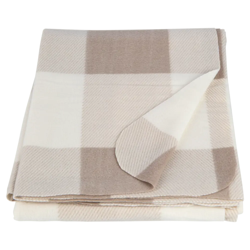 ROCKSOLID Плед Windsor бежевый клетчатый 130x170 см 89390241 STLM-1578452