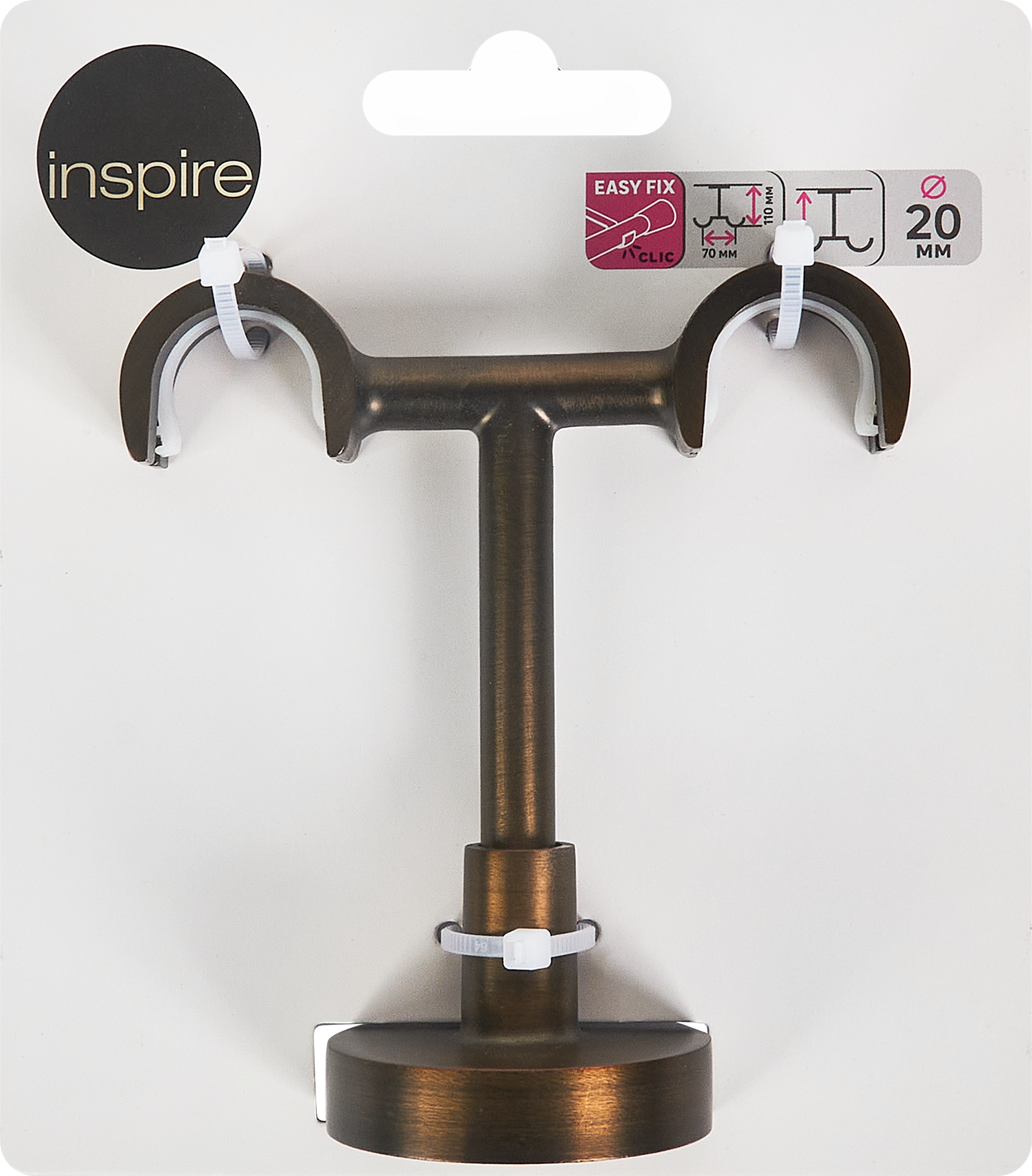 Потолочный держатель для карниза INSPIRE античная медь 85186791 STLM-0059671 - Вид №3