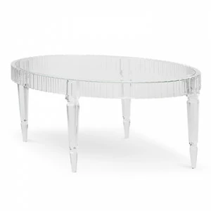 Коктейльные столы 63014-920-001 Fluted Oval Cocktail Table Ambella