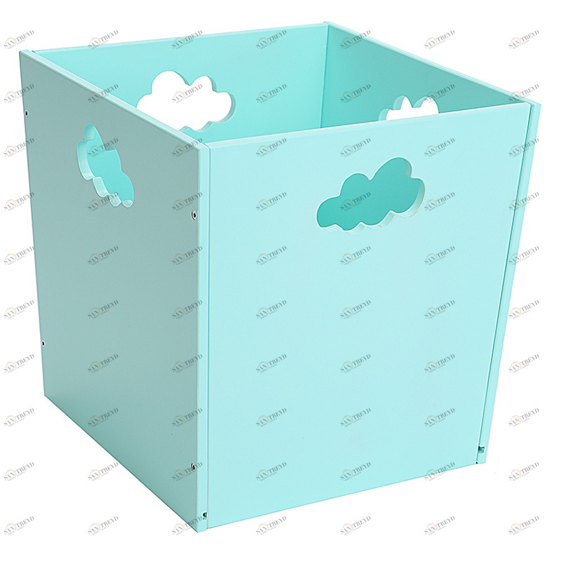 Деревянный ящик для игрушек бирюзовый с облачком VAMVIGVAM  282054 Голубой Santreyd 