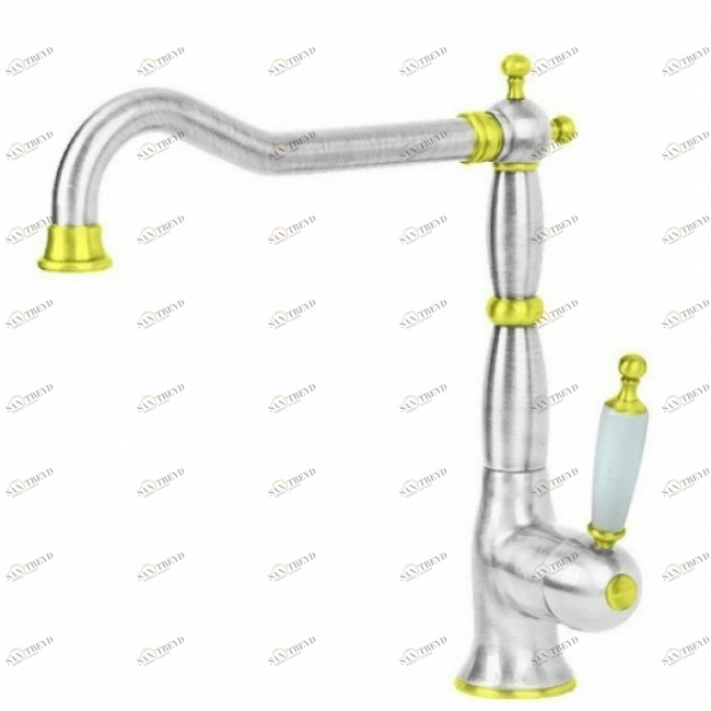 Смеситель MIGLIORE Oxford ML.CUC-6382.CRDO для кухни - хром/золото 