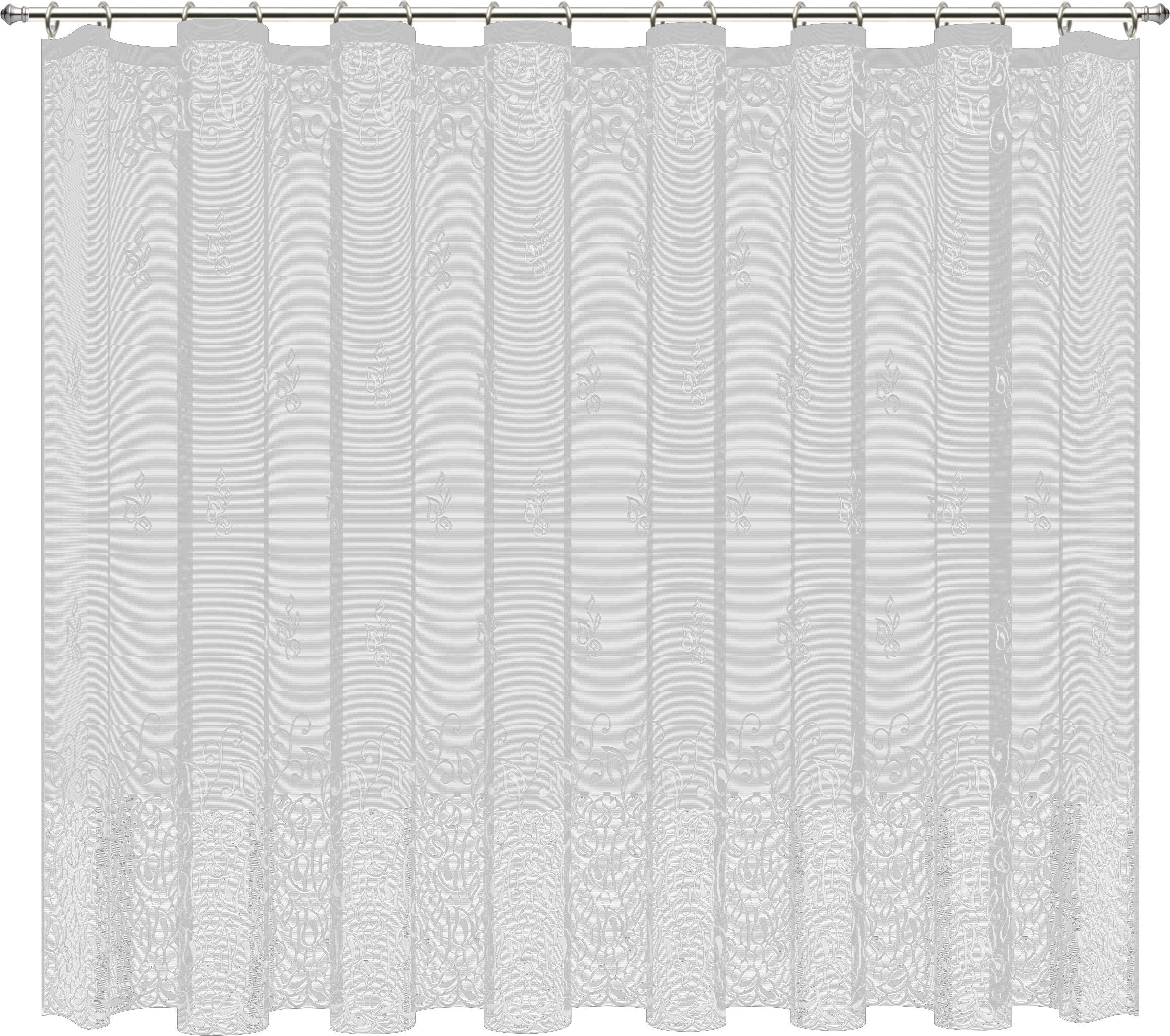 Santreyd Романс - тюль с цветочным жаккардом для кухни 250×160 см 89077314