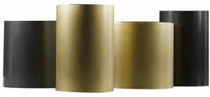 Promemoria Низкий круглый журнальный столик из бронзы для гостиной