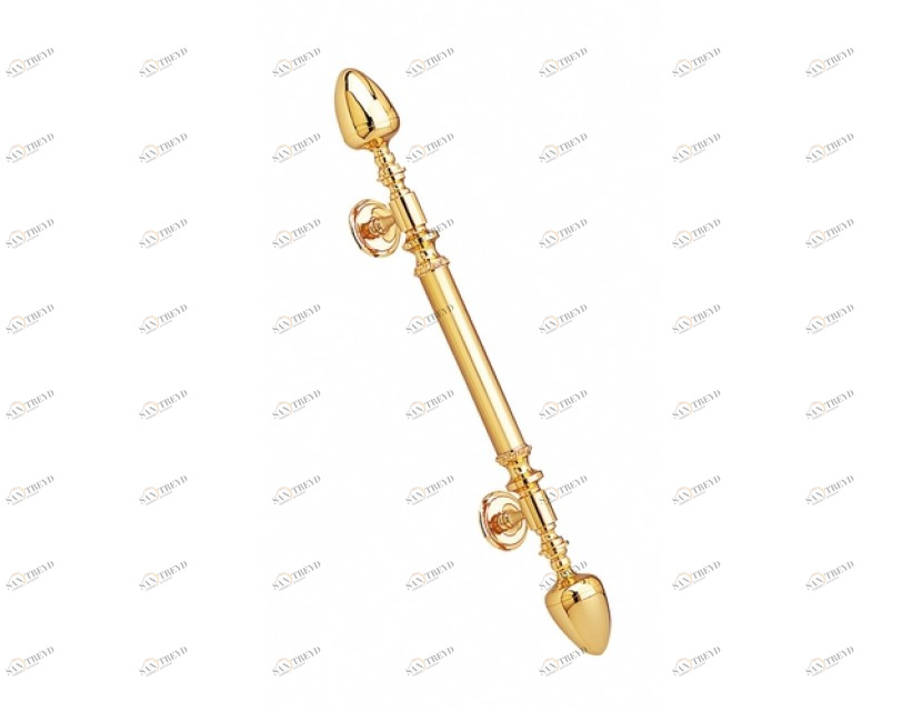 0N4483.000.30 Набор дверных ручек 700мм на розетках Античная латунь Mestre 