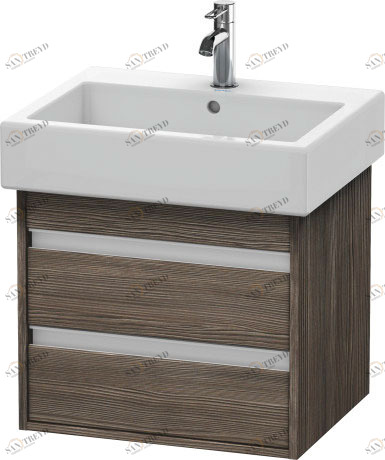 KT663605151 Ketho Тумбочка подвесная Сосна коричневая, декор Duravit