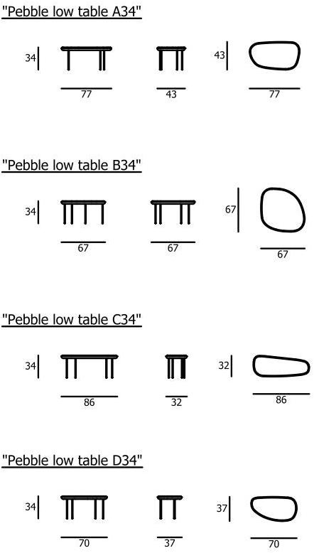 Living Divani Низкий деревянный журнальный столик Pebble sun-id-1466762 - Вид №6