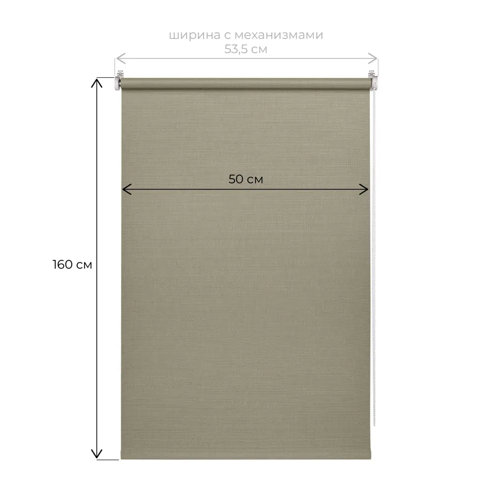 Штора рулонная Screen 50x160 см бронзовая FRANC GARDINER Screen 5% STLM-2114196 - Вид №7