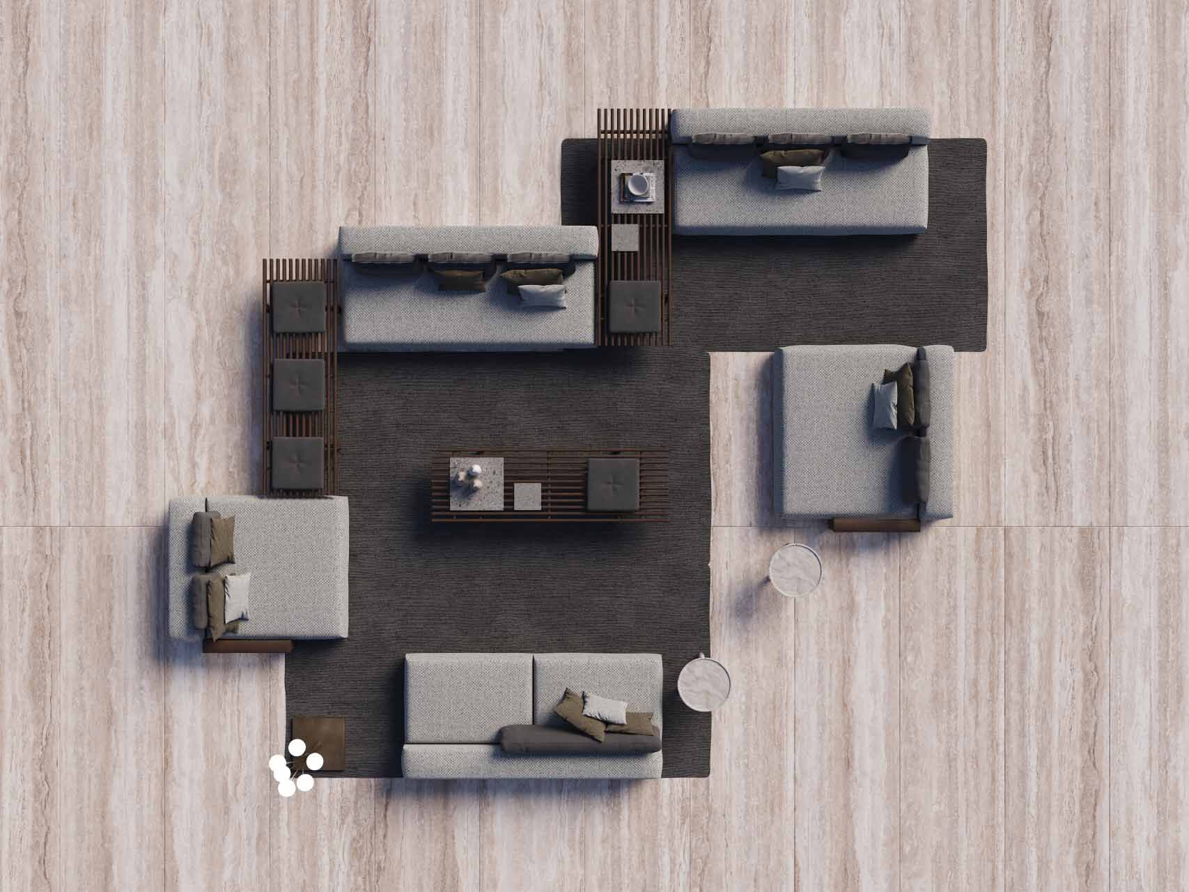 Ткань сад диван Exteta Эльба ARCH-00086973 - Вид №47