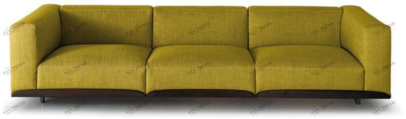 arflex 3-х местный тканевый диван Claudine sun-id-1398817