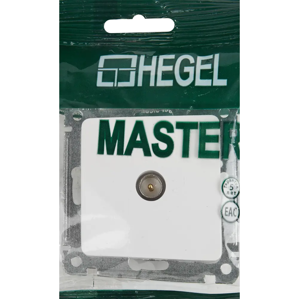 Телевизионная розетка встраиваемая Hegel РСТВ-401 цвет белый STLM-2194041 - Вид №5